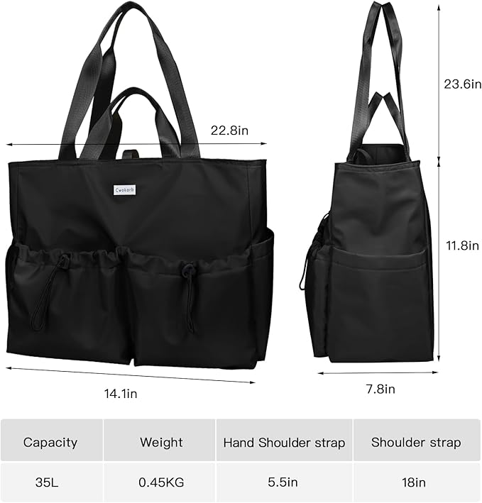 Yoga Bags for Women with Yoga Mats Bags Carrier Carryall Canvas Tote for Pilates Shoulder for Travel Office Beach Workout