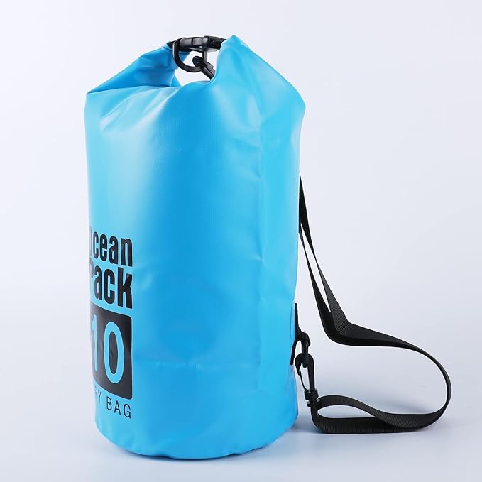 YDYJKI Floating Waterproof Dry Bag for Travel 5L/10L/20L/30L, Roll Top Sack Keeps Gear Dry for Kayaking, Rafting, Boating, Swimming, Camping, Hiking, Beach, Fishing (Grey, 5L)