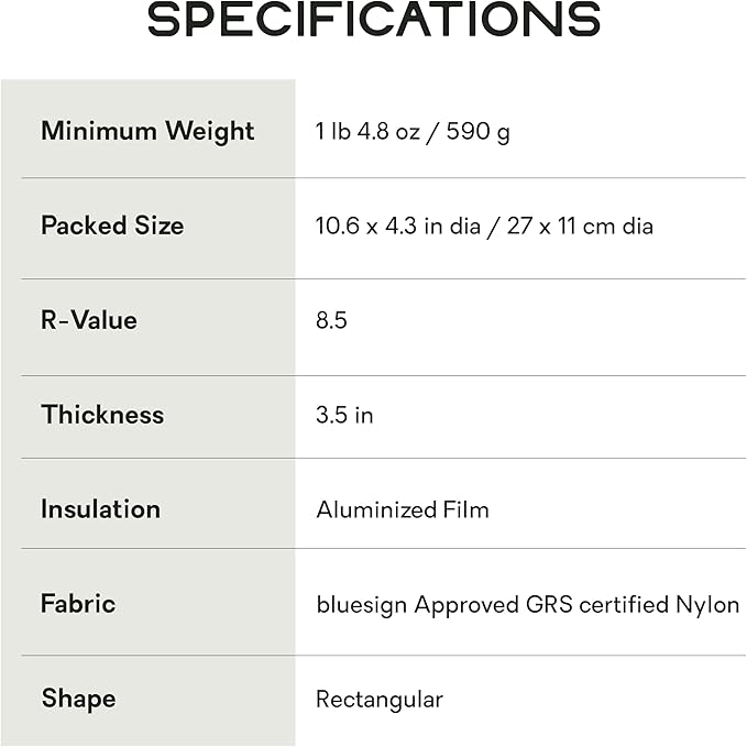 Nemo Equipment Tensor Extreme Conditions Sleeping Pad - Long Wide (76"x25") - Black/Birch Bud/Citron